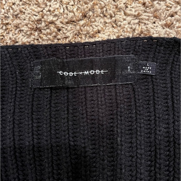 Code x Mode Black Open Front Dolman Cardigan - Picture 10 of 11